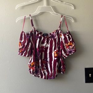 Off the shoulder crop top